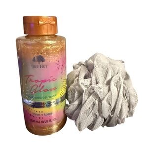 Tree Hut Tropic Glow Sparkling Gel Wash and Loofa